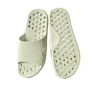 Generisch Shower Shoes for Men and Women, Quick-Drying, Non-Slip Bath Slippers, Shower Sandals with Drainage Holes, High Shoes, Women's Thick Heel, Green, 10 UK