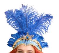 Generisch Showgirl Headpiece - Colorful Fascinator Headpiece Cabaret Party Headband | Cosplay Accessories for Festivals and Masquerades Showgirl Headwear for Party Festival Cocktail