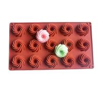 Generisch Silicone Ice Mould - Spiral Candy Mould, Spiral Shape Baking Candy Molds, Spirals Tray | Molds For Chocolate, Pastry, Truffle, Pudding, Jelly, Cheesecake, Cookie, Fondant Decorating Use