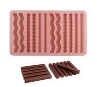 Generisch Silicone Moulds for Chocolate Bars 12-Way Easy Release and