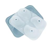 Generisch Silicone Moulds for Mousse Cakes - 3D Mango Shaped Pudding Mould | Cake Mould with 4 Compartments for Chocolate Dessert | Home Bakers Kitchen Tool - Robust Non-Stick Mould for