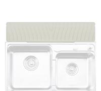 Generisch Silicone SILL Splash Guard - 22.8 x 4.9 Pouces Protecteur d'Évier - Tampon de Drainage Pliant | Cuisine et Salle de Bain | Empêche l'Accumulation d'Humidité, Tapis Récupérateur D'eau Robinet