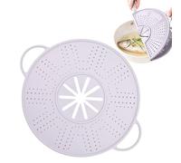 Generisch Silicone Splash Guard - 34 x 27.8 cm 25-30 cm Silicone Cover for Roasting Oil | Grease Splash Guard Lid, Kitchen Strainer and Steam Punch for Pan Stove and Oven