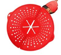 Generisch Silicone Splash Guard | Foldable Silicone Cover | Rotating Oil Splash Guard | Suitable for Cooking, Roasting, Cooking, Braising, Steaming, as well as for Pots in the Kitchen and Household