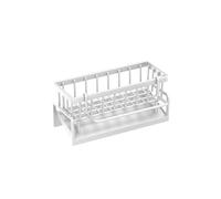 Generisch Sink Kitchen Organiser, Plastic Sink with Self-Draining Drain Tray, Sink Organiser for Sponges, Towels, Tea Towels, Brushes, Organiser for Kitchen and Bathroom (White)