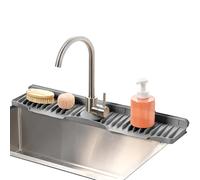 Generisch Sink Mat 27.5 Inch 15° Tilted Silicone Fast Self Draining Sink Mat for Kitchen | for Home, Bathroom, Restaurant, Countertop, Under Table, RV, Around and Behind the Sink