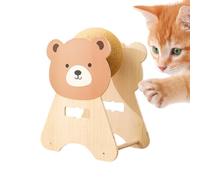 Generisch Sisal Scratching Ball, Non-Slip Sisal Interaction Toy, Scratching Furniture for All Sizes, for Small, Medium, Large Cats & Kittens for Home