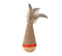 Generisch Sisal Scratching Board for Cats: Interactive Scratching Game with Non-Slip Base to Promote Mental Health Activity for Cats Teething in the Home (B, One Size)