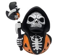 Generisch Skeleton Ducks - Halloween Holding Sickle Figure | Gothic Statue Ornament Skeleton Ducks Figure | Halloween Decorations for the Home Book of a Book Store Car Halloween Display