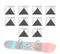 Generisch Ski Stomp Pad - Pack of 10 with Adhesive and Non-Slip Design, Five-Pointed Star Snowboard Stomp Pad, for Beginners, , Experienced Users, Women, Men, Adults, Teenagers