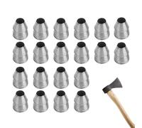 Generisch Sledge Hammer Wedge Set, Hammer Handle Wedges - Handle Wedge Set Metal Wedge Set for Replacing Hammer Handle, Round Conical Wedges, Accessories for Steel Wedge Reinforcement