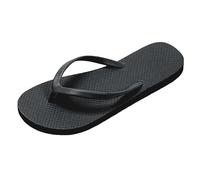 Generisch Slipp On Women's Summer Comfortable Slippers with Toe Post Design for Beach and Leisure. Easy to Slip on, Flat Sandals for Summer, black, 4 UK