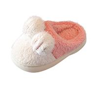 Generisch Slippers 33 Children's Cotton Slippers Girls Boys Memory Foam Comfortable House Slippers Bedroom House Slippers Winter Warm Inner Shoes Socks Non-Slip Children 23, pink, 1/1.5 UK