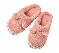 Generisch Slippers Girls Slippers Plush Boys Cotton Slippers Children Warm Soft Slippers Women's Winter Cartoon Lightweight Non-Slip Slippers Easy to Put On, pink, 8 UK