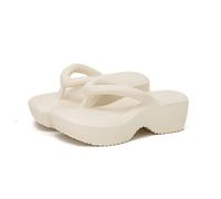 Generisch Slippers Men's Slippers Platform Flip Flops Felt Guest Slippers Guest Slippers Fluffy Slippers, beige, 7 UK