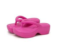 Generisch Slippers Men's Slippers Platform Flip Flops Felt Guest Slippers Guest Slippers Fluffy Slippers, Hot Pink, 5 UK