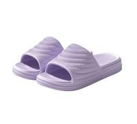 Generisch Slippers Men's Summer Open Beach Slippers Men's Unisex Flip Flops Open Cloud Shoes Walking Beach Sandals Arch Support Shower Shoes Non-Slip Slippers Summer Slip On Bathing Shoes, purple, 4