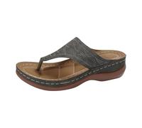 Generisch Slippers Orthopaedic Women's Thick Soles Flip Flops Comfortable Sandals Slip On Slippers Holiday Slippers Toe Post Mules Leisure Shoes Lightweight Beach Sandals Slippers Flip Flops, gray, 7