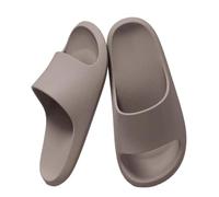 Generisch Slippers Women's Bathing Shoes Summer Waterproof Bath Slippers Arch Support Slies Non-Slip Slippers Shock Absorbing Bath Slippers Classic Casual Shower Shoes, khaki, 12 UK