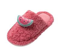 Generisch Slippers Women's/Kids Four Seasons Cute Slippers for Non-Slip Fpir Season Fabric Cotton Colourful Slippers Camouflage Women Shoes, Hot Pink, 5 UK