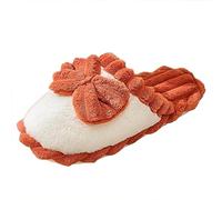 Generisch Slippers Women's/Kids Four Seasons Cute Slippers for Non-Slip Fpir Season Fabric Cotton Colourful Slippers Black Shoes Women Elegant Heel, red, 8.5 UK