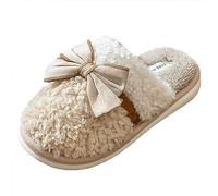 Generisch Slippers Women's/Kids Four Seasons Cute Slippers for Non-Slip Fpir Season Fabric Cotton Colourful Slippers Shoes Red Women's Trainers, beige, 8.5 UK