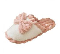 Generisch Slippers Women's/Kids Four Seasons Cute Slippers for Non-Slip Fpir Season Fabric Cotton Colourful Slippers Black Shoes Women Elegant Heel, pink, 8.5 UK