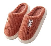 Generisch Slippers Women's/Kids Four Seasons Cute Slippers for Non-Slip Fpir Season Fabric Cotton Colourful Slippers Women's Shoes Width H Summer, red, 5 UK