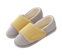 Generisch Slippers Women's Memory Foam Slides Comfortable Cute Slippers Non-Slip Slippers Fpir Season Fabric Cotton Hat Shoes Colourful Felt Slippers Home Shoes Warm Winter, gray, 6/7 UK
