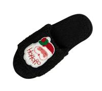 Generisch Slippers Women's Open Toe Slippers Modern Comfortable Hat Shoes Elegant Non-Slip Cotton Slippers Lined Warm Felt Slippers Winter Plush Soft Slippers Many Funny Designs, White, 10 UK