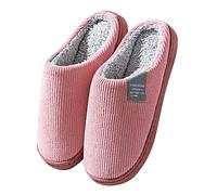 Generisch Slippers Women's Plush Slippers Winter Warm Felt Slippers Women Soft Comfortable Slippers Cat Cartoon Cute Slippers Non-Slip Household Shoes Slip-On Shoes Mules, pink, 36 EU