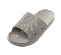 Generisch Slippers Women's Summer Lightweight Slippers Comfortable Shower Shoes Thick Soles Shower Slippers Open Platform Bathing Shoes Non-Slip Cloud Shoes Beach Shoes Classic Sandals Unisex, gray, 8