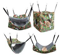 Generisch Small Animal Hammock Bed Cosy Squirrel Hammocks Sleeping Place Cage Accessories for Chinchillas Hamsters Squirrel Sleeping House Non-Slip
