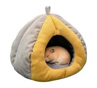 Generisch Small Animal Nest Cuddly Cave, Winter House Plush Cotton Thick for Hamster Chinchilla Ferret Mouse - Semi-Closed Cosy Bed Pets - 20 x 20 x 20 cm 150 g