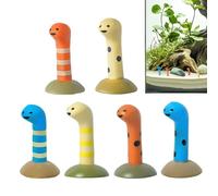 Generisch Small Aquarium Decoration, Eel Sculpture for Aquariums, Set of 6, Natural-looking Aquarium Decoration for Terrarium, Vivarium, Saltwater, Aquarium, Desktop
