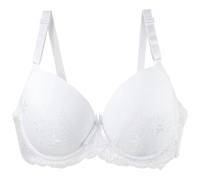 Generisch Small Bustier Women's Adjustable Shoulder Strap Large Size Underwired Bra Small Women, White, 34DD