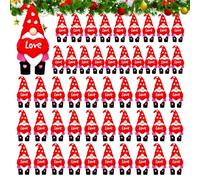 Generisch Small Gnomes Figures, 50 Pieces Valentine's Day Table Decoration - Gnome Statues, for the Kitchen, Fireplace, the Counter, Holiday Party, the Home, Living Room