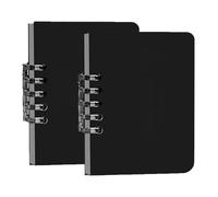 Generisch Small Notebook - 2 Pack Hard Spiral Paper Journal | 7.3 x 10.3 cm Small Notebooks | For Work, Office, Meeting, School, Study, Travel, Nursing, Women, Men