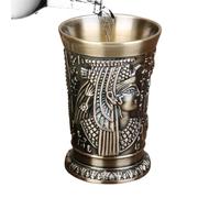 Generisch Small Shot Glasses | 30 ml Zinc Alloy Vintage Egyptian Stone Jugs, Schnapps Beer Cups | For Men Women Halloween Whiskey Christmas Family Friends Party Home Holiday Witches