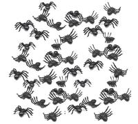 Generisch Small Spiders, Small Spider Decorations, 50 x Creepy Spiders, Halloween Decorations for Wall, Yard, Haunted House, Indoor and Outdoor Decoration