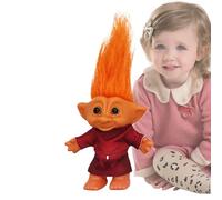 Generisch Small Troll Dolls, Christmas Miniature Funny Toy Figures, Decorative Desk Figure, Holiday Decoration, Collectable Retro Shelf Figures for Children, Collectors, Kids, Adults