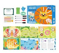 Generisch Smart Workbook - Writing Training Toy | Handwriting Workbook | Little Curious Minds Workbook, Educational Writing Training Toy Interactive for Kids Aged 2 Years More - Tracing Workbook