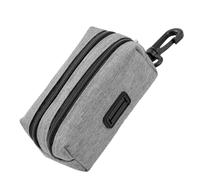 Generisch Snack Bag - Dog Training | Dog Treat Bag - Portable Waste Bag Holder with Food Compartment for On the Go Dog Walking Hands Free Attachment to Belt Robust Material Black Durable