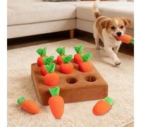 Generisch Sniffing Games Dog, Dog Toy Intelligence, Interactive Toy Plush Carrot Sniffing Rug Dog Toy, Suitable Stimulate Your Dog's Intelligence