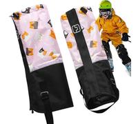 Generisch Snow Gaiters for Children, Waterproof Ski Boots Covers for Children, Adjustable Protectors for Teenagers, Girls, Outdoor, Camping, Winter Hiking, Trekking