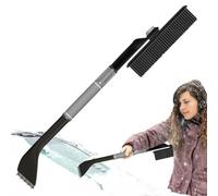 Generisch Snow Scraper - Aluminium Alloy Ice Scraper | Extendable Handle with Non-Slip Design for Winter | Provides Clear View Through the Windscreen When Driving