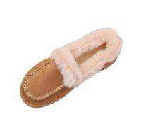 Generisch Snow Shoes Women's Flat Loafers Casual Style Boots Outdoor Snow Boots Plain Elegant Slip On Shoes Comfort Boots Warm Winter Boots Comfy Platform Walk Winter Shoes, khaki, 7 UK