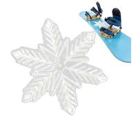 Generisch Snowboard Stomp Pad, Snowflake Snowboard Stomp Pads, Transparent Mashing Mat in Shape - Snowboard Stomp Pads with Improved Grip, Portable 3D Raised Design for Stability and Control