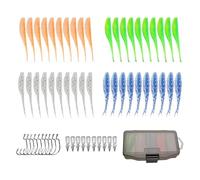 Generisch Soft Bait - Lifelike Trout Bait with Hook - Paddle Tail Bait - Angler, Crappie, Shad