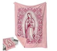 Generisch Soft Cuddly Blanket - Maria Bettwaren Inspirational Home Decoration, Fluffy Bedspread for Bedroom, Living Room, Bed, Couch, Comfort and Warmth with Easy Care